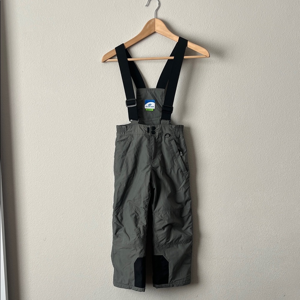 Kids' Gray Ski Snow Bib Pants Size XS 4-5